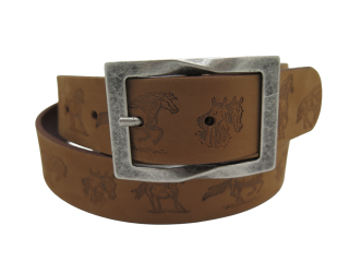 Ledergurt Branding Pferd 40mm (11072/72-40)